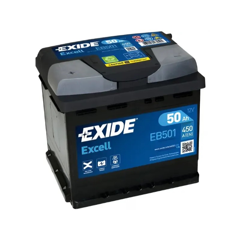 EXIDE Μπαταρία Excell 50AH/450Α EB501 EXIDE Μπαταρία Excell 50AH/450Α EB501