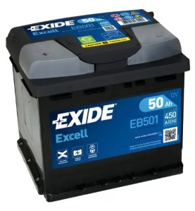 EXIDE Μπαταρία Excell 50AH/450Α EB501