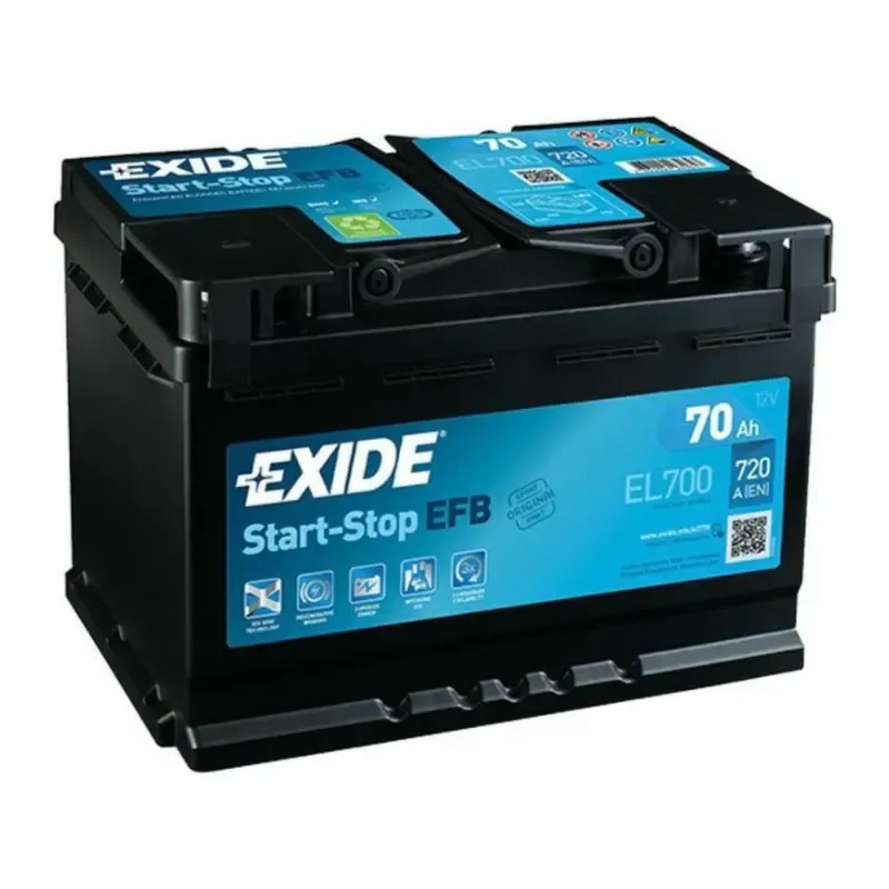 EXIDE Μπαταρία EFB 70AH/760A EL700