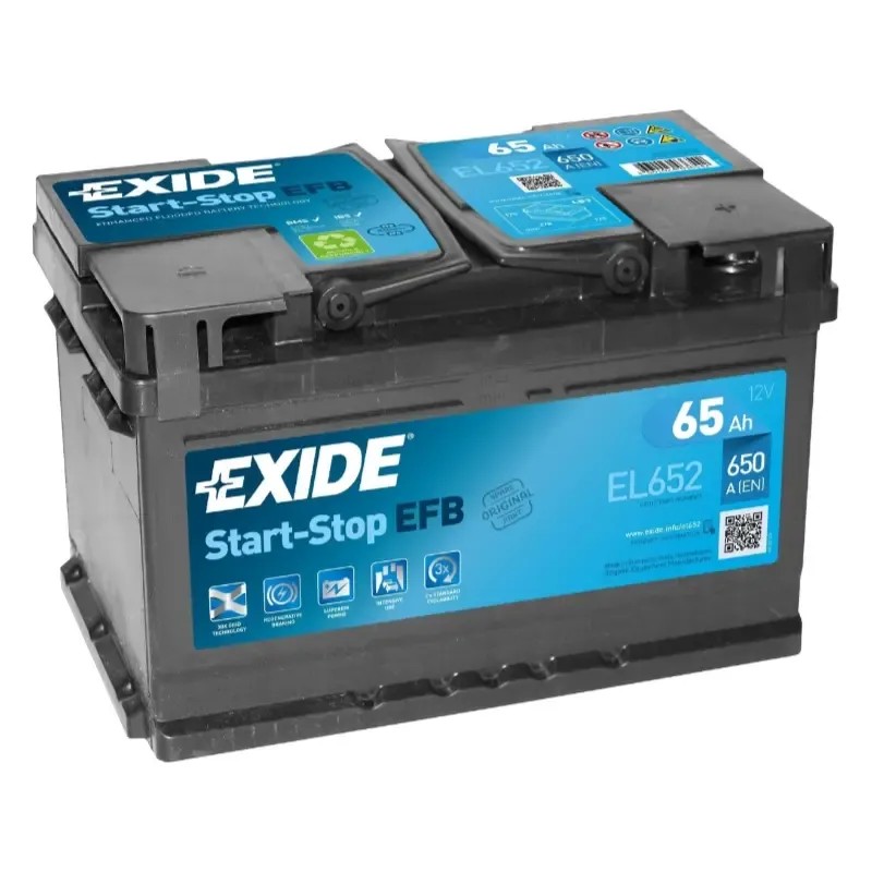 EXIDE Μπαταρία EFB 65AH/650A EL652 EXIDE Μπαταρία EFB 65AH/650A EL652