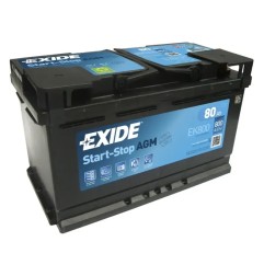 EXIDE Μπαταρία AGM 80AH/800A EK800