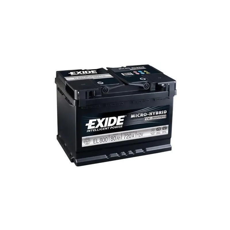EXIDE Μπαταρία EFB 80AH/720A EL800