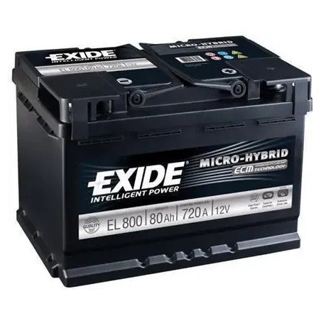 EXIDE Μπαταρία EFB 80AH/720A EL800