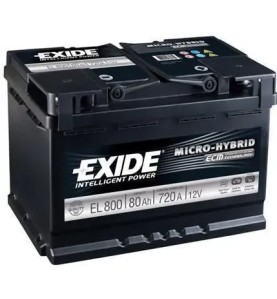 EXIDE Μπαταρία EFB 80AH/720A EL800