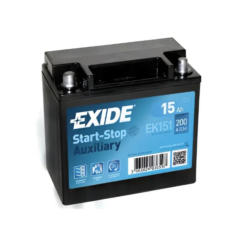 EXIDE Μπαταρία AGM 15AH/200A EK151