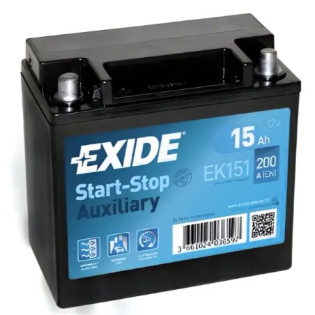 EXIDE Μπαταρία AGM 15AH/200A EK151