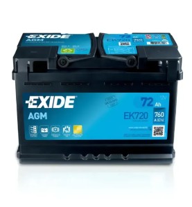 EXIDE Μπαταρία AGM 72AH/760A EK720