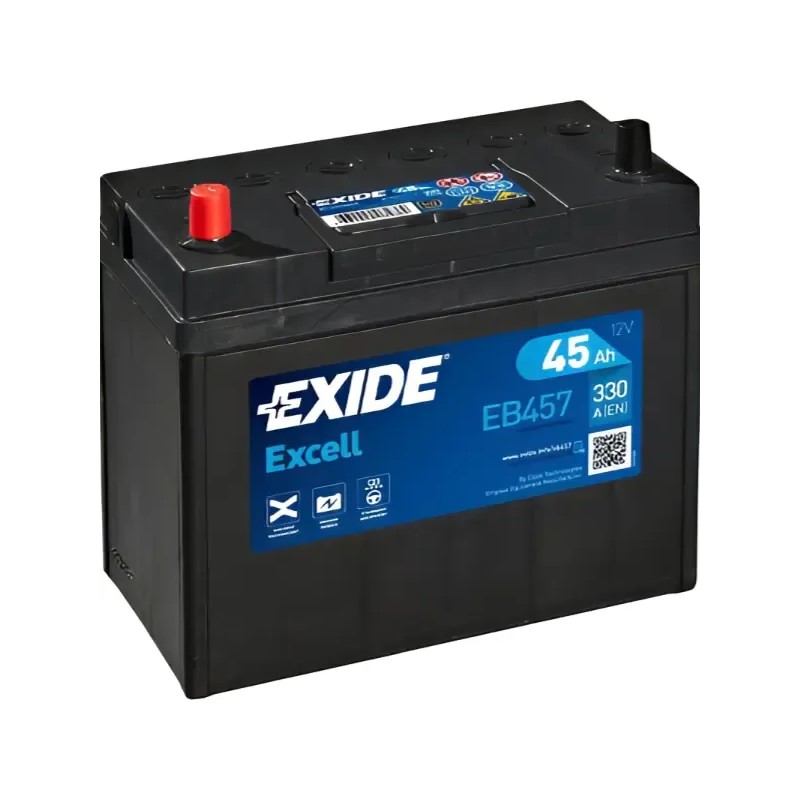 EXIDE Μπαταρία Excell 45AH/330A EB457