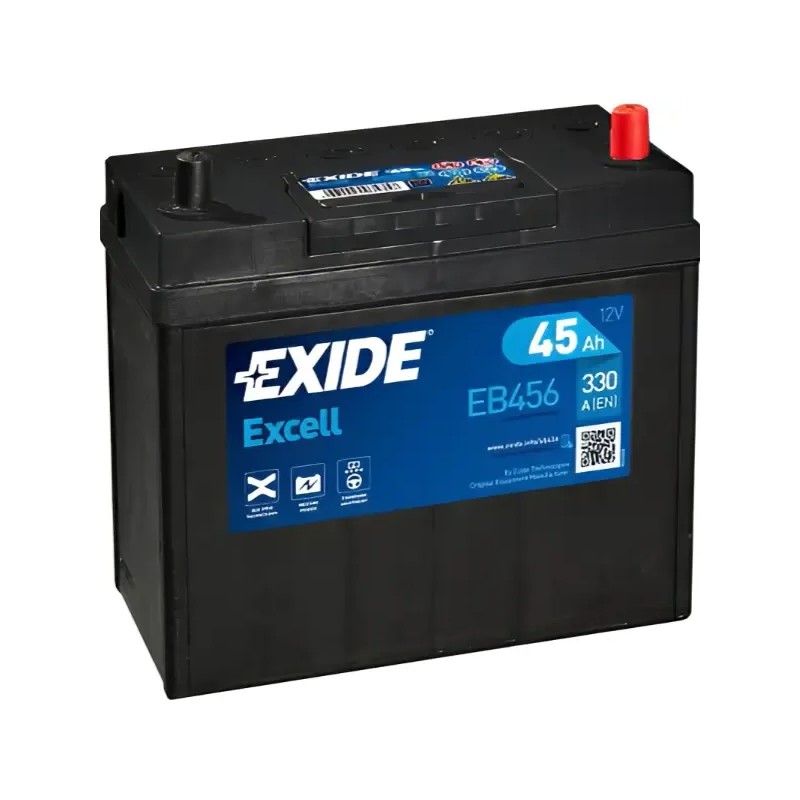 EXIDE Μπαταρία Excell 45AH/300A EB456