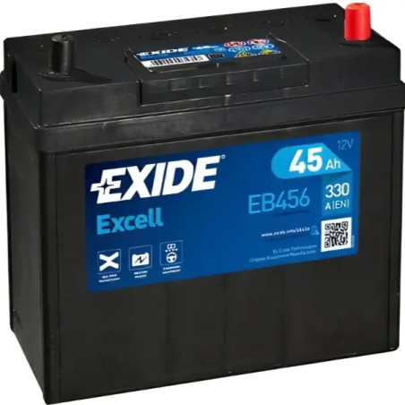 EXIDE Μπαταρία Excell 45AH/300A EB456