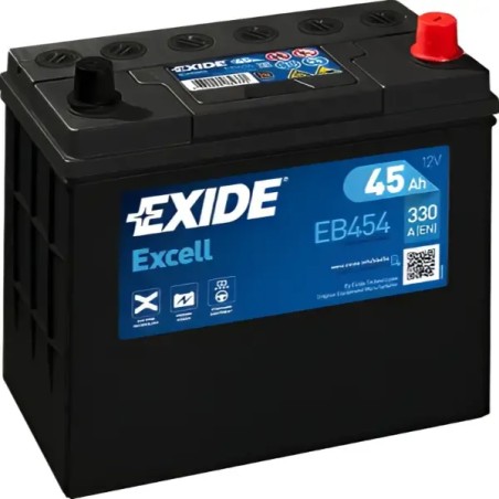 EXIDE Μπαταρία Excell 45AH/300A EB454