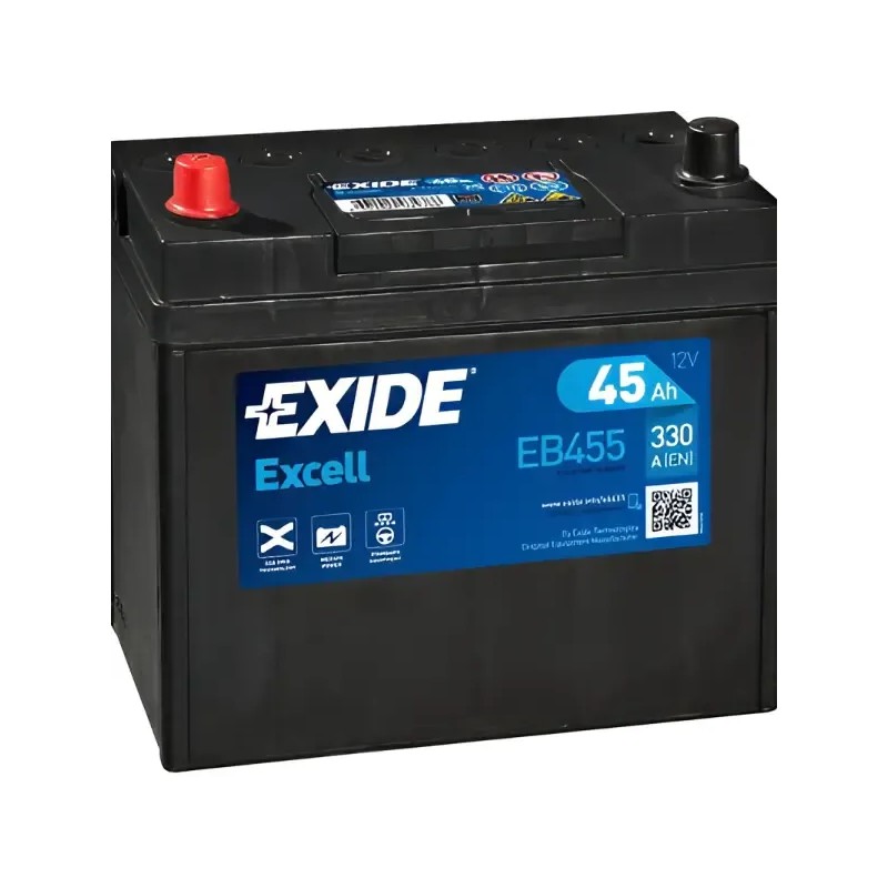 EXIDE Μπαταρία Excell 45AH/300A EB455 EXIDE Μπαταρία Excell 45AH/300A EB455