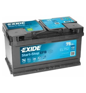 EXIDE Μπαταρία EFB 75AH/730A EL752