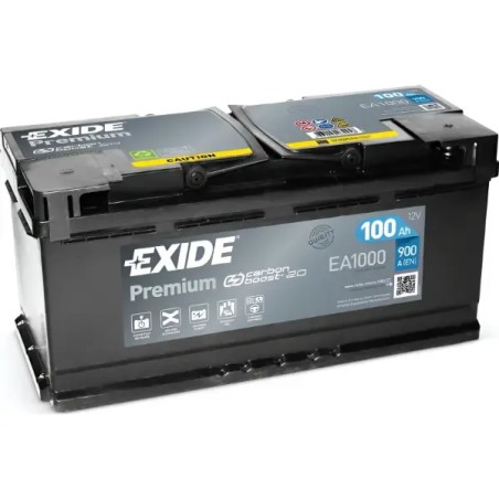 EXIDE Μπαταρία Premium 100AH/900A EA1000