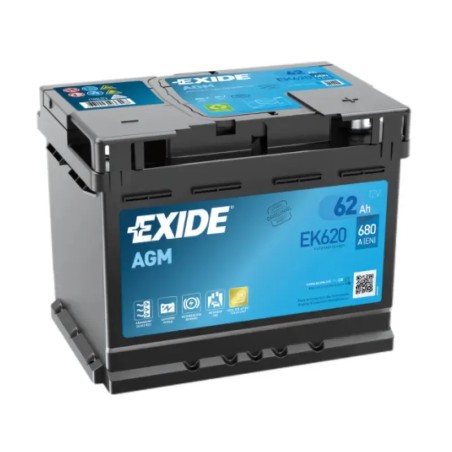 EXIDE Μπαταρία AGM 60AH/680A EK620