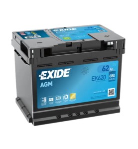 EXIDE Μπαταρία AGM 60AH/680A EK620