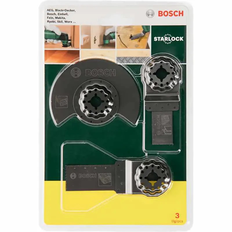 BOSCH Σετ Εξαρτήματα Επεξεργασίας Ξύλου 3 τεμ
