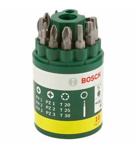 BOSCH Σετ Μύτες 10 τεμ 9 Μύτες + 1 μαγνητικός φορέας
