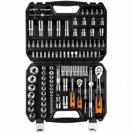 NEO TOOLS Καστάνια με Καρυδάκια 1\2" & 1\4" – 110 τεμ 10066-E05
