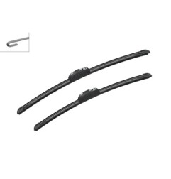 BOSCH AeroTwin Retro AR533S Σετ Υαλοκαθαριστήρων 530 mm / 475 mm