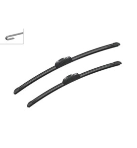 BOSCH AeroTwin Retro AR533S Σετ Υαλοκαθαριστήρων 530 mm / 475 mm