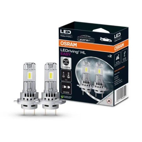 OSRAM Λάμπες H7/H18 LEDriving HL EASY 6500K 12V 16W 64210DWESY2HB (Σετ 2 τεμ.)