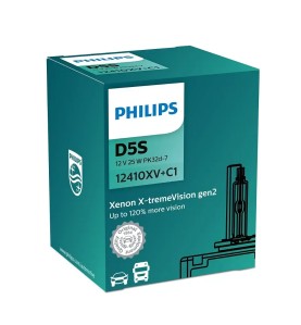 PHILIPS Λάμπα XENON D5S X-Treme Vision Gen2 12V 25W 12410XV+C1
