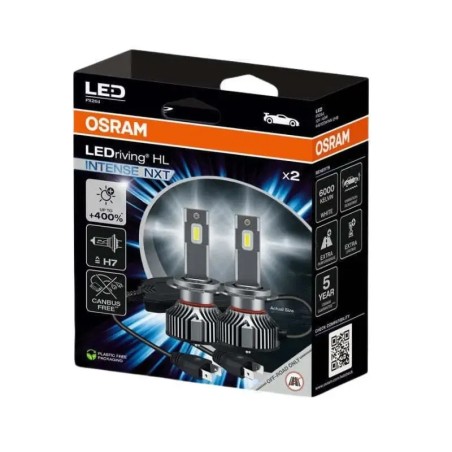 OSRAM Λάμπες H7 LEDriving HL INTENSE NXT CANbus 6000k 12V 42W 64210DWINN2HB (2 τεμ)