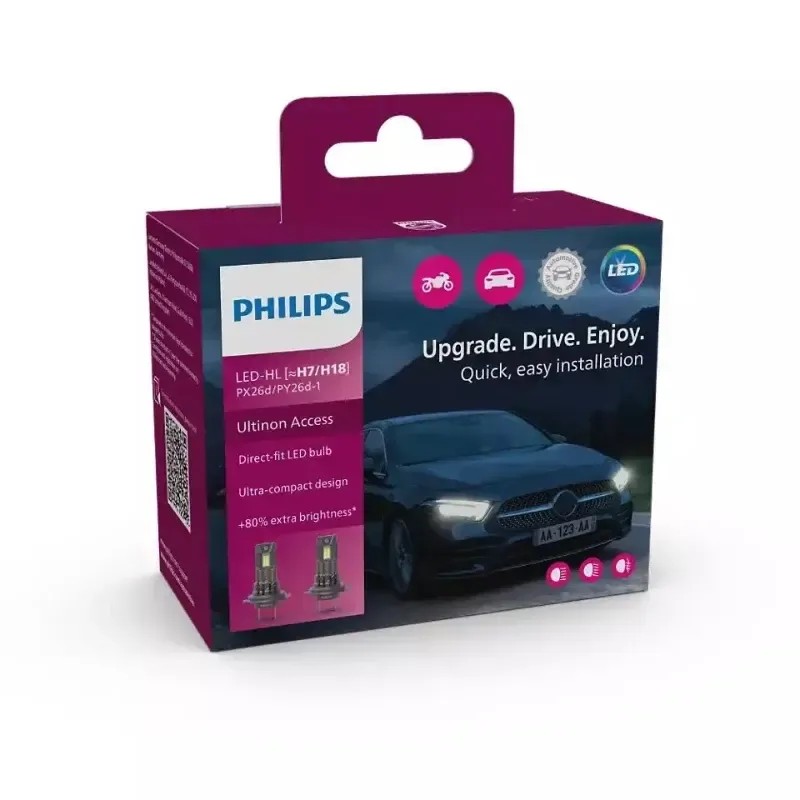 PHILIPS Λάμπες Σετ Led Ultinon Access 12V H7/H18 6000k 11972U2500CX (2 τεμ) PHILIPS Λάμπες Σετ Led Ultinon Access 12V H7/H18 6000k 11972U2500CX (2 τεμ)