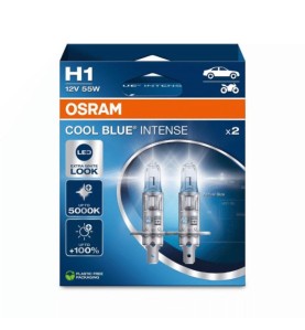 OSRAM Λάμπες H1 Cool Blue Intense +100% 5000K 12V 55W 64150CBN-2HB (2 τεμ)