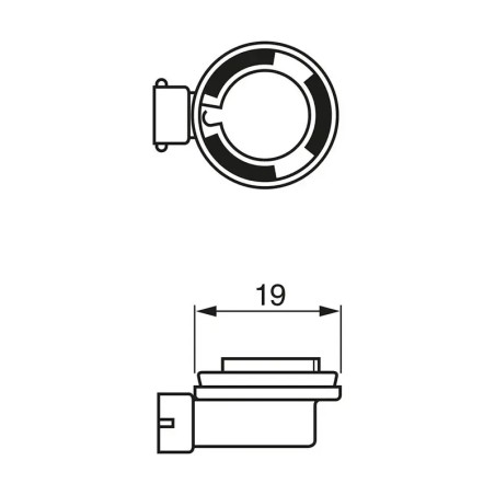 BOSCH Λάμπα H11 Αλογόνου Pure Light 12V 55W 1987302806 (1 τεμ)
