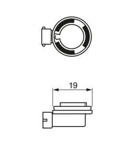 BOSCH Λάμπα H11 Αλογόνου Pure Light 12V 55W 1987302806 (1 τεμ)