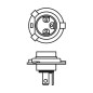 BOSCH Λάμπα H4 Αλογόνου Pure Light 12V 60/55W 1987302803 (1 τεμ)