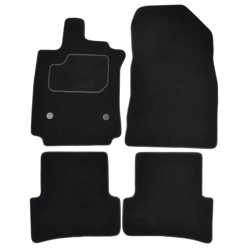 CUSTOPOL Σετ Μαύρα Πατάκια RNT135C για Renault Clio III (2005-2012) – 4 τεμ CUSTOPOL Σετ Μαύρα Πατάκια RNT135C για Renault Clio III (2005-2012) – 4 τεμ