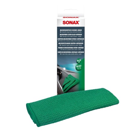 SONAX Πανί Μικροϊνών για Τζάμια & Εσωτ. Πράσινο 38Χ38 εκ