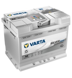 VARTA Μπαταρία A8 60AH/680A Silver Dynamic AGM 242x175x190