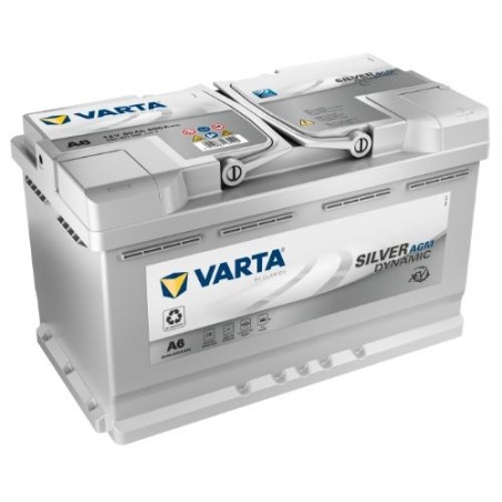 VARTA Μπαταρία A6 80AH/800A Silver Dynamic AGM 315x175x190