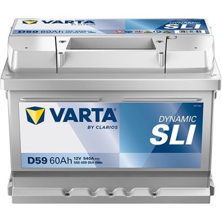 VARTA Μπαταρία D59 60AH/540A Dynamic SLI 242x175x175