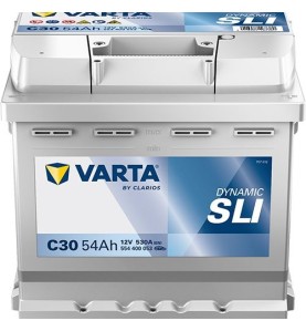 VARTA Μπαταρία C30 54AH/530A Silver Dynamic 207x175x190