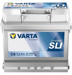 VARTA Μπαταρία C6 52AH/520A Silver Dynamic 207x175x175