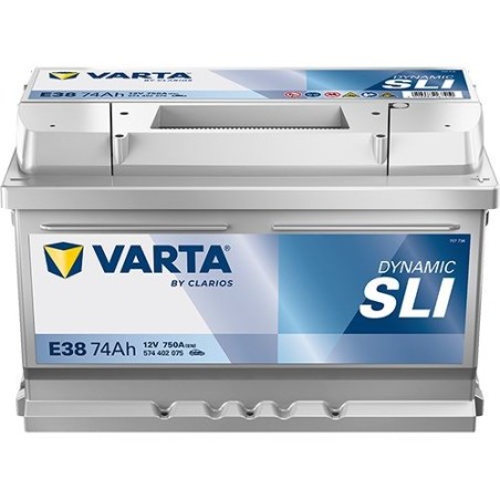 VARTA Μπαταρία E38 74AH/750A Silver Dynamic 278x175x175