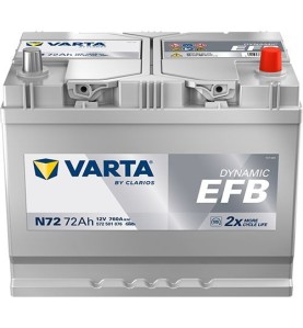 VARTA Μπαταρία N72 72AH/760A Dynamic EFB 260x173x225