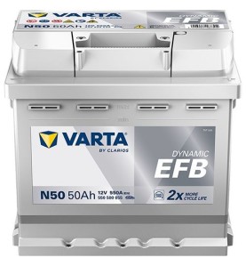 VARTA Μπαταρία N50 50AH/550A Dynamic EFB 207x175x190