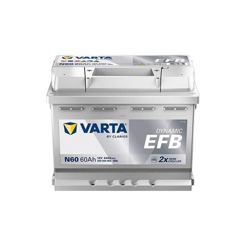 VARTA Μπαταρία N60 60AH/640A Dynamic EFB 242x175x190