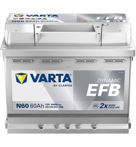 VARTA Μπαταρία N60 60AH/640A Dynamic EFB 242x175x190