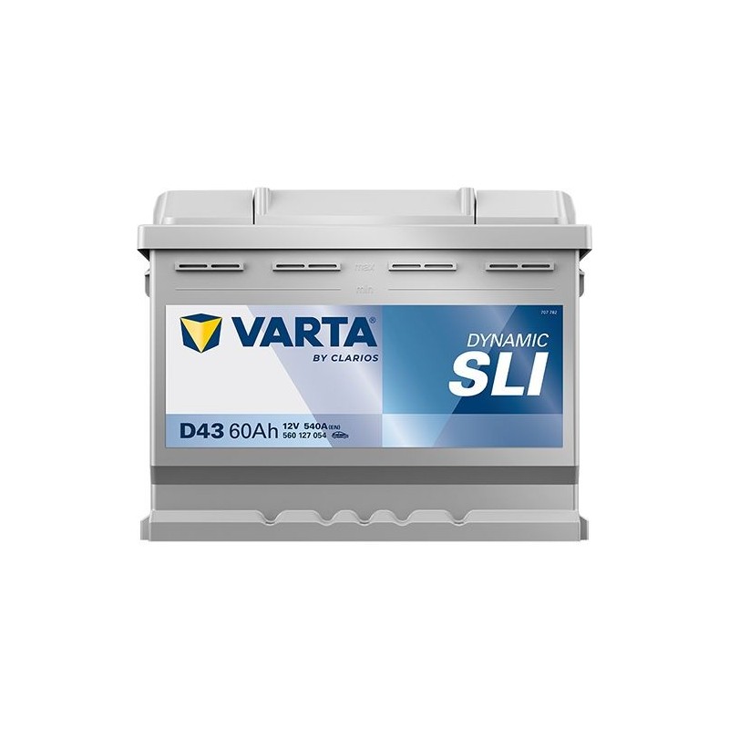 VARTA Μπαταρία D43 60AH/540A Dynamic SLI 242x175x190 VARTA Μπαταρία D43 60AH/540A Dynamic SLI 242x175x190