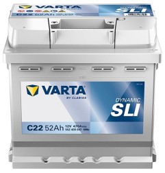 VARTA Μπαταρία C22 52AH/470A Dynamic SLI 207x175x190