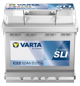 VARTA Μπαταρία C22 52AH/470A Dynamic SLI 207x175x190