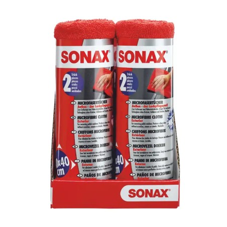SONAX Πανί Μικροϊνών για Αμάξωμα & Γυάλισμα 40x40cm (Σετ 2 Τεμ.)
