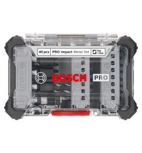BOSCH Σετ Μύτες & Τρυπάνια PRO Impact Metal 40 τεμ